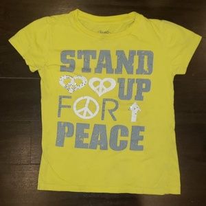 GIRL'S YELLOW FLOWERS BY ZOE T SHIRT TOP